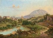 unknow artist A View of Roudnice with Mount rip Germany oil painting artist